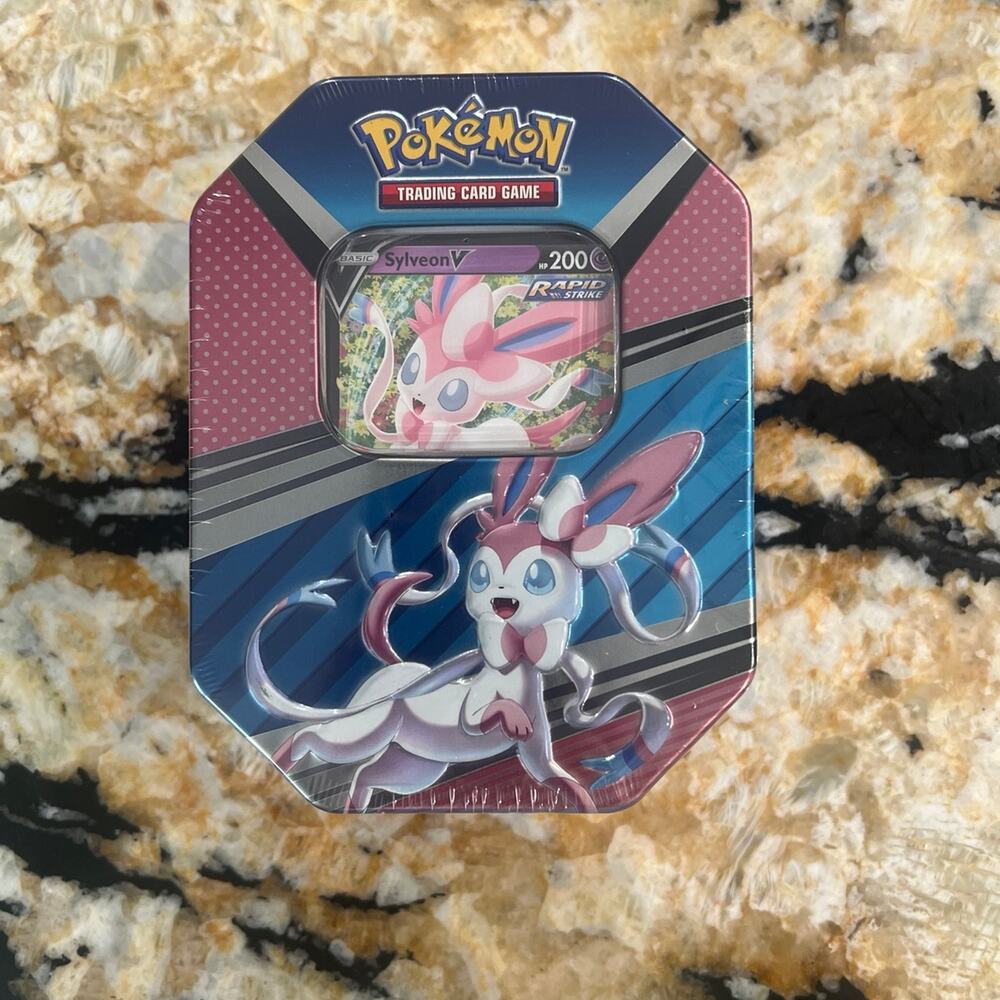 Pokemon Eevee V Heroes Evolutions Sylveon V Factory Sealed Tin